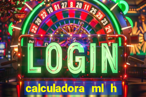 calculadora ml h para mcg kg min